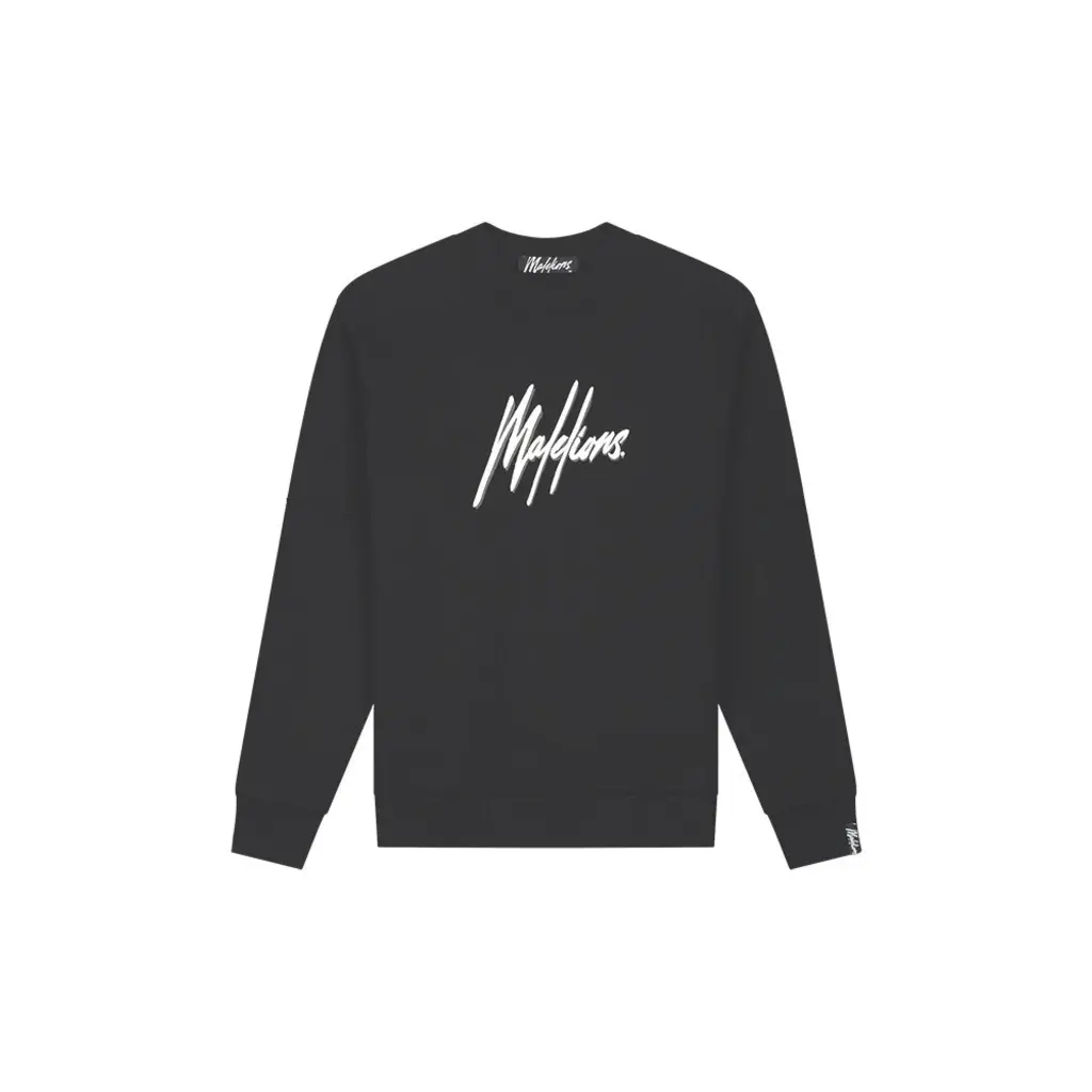 Malelions Malelions Men Duo Essentials Sweater Black/White