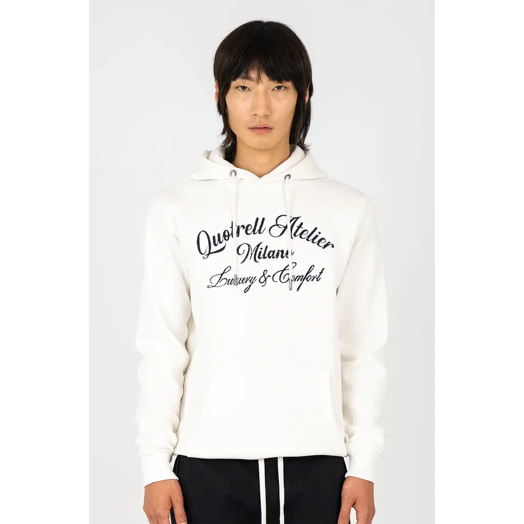 Quotrell Quotrell Atelier Milano Chain Hoodie Off White/White