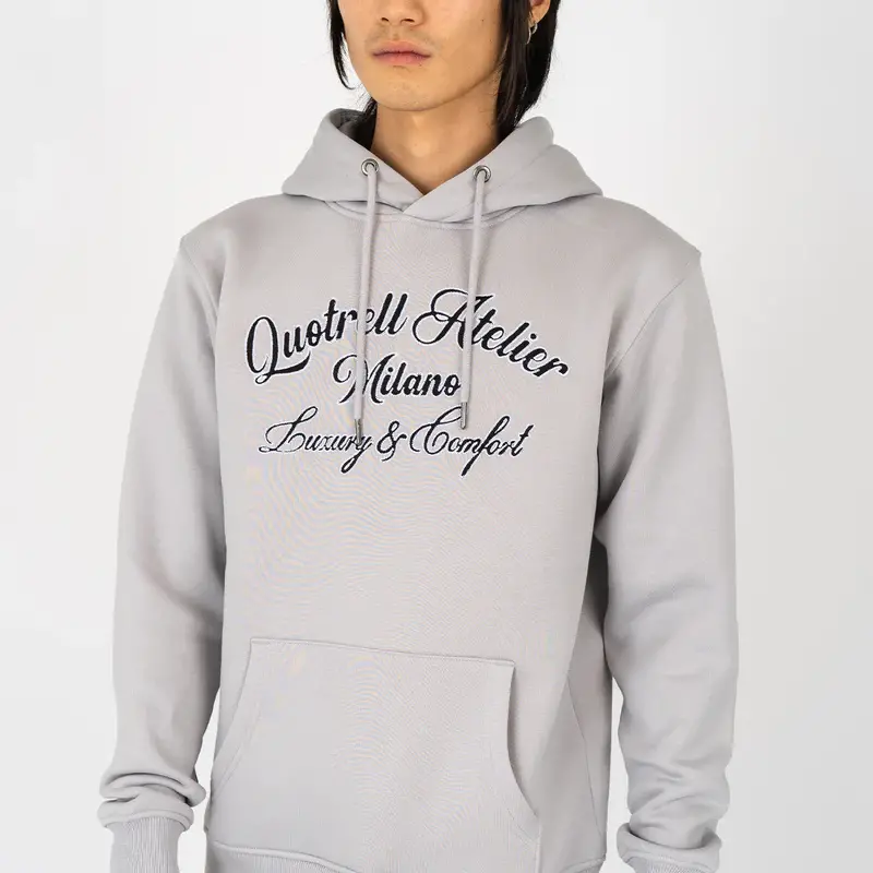 Quotrell Quotrell Atelier Milano Chain Hoodie Stone/White