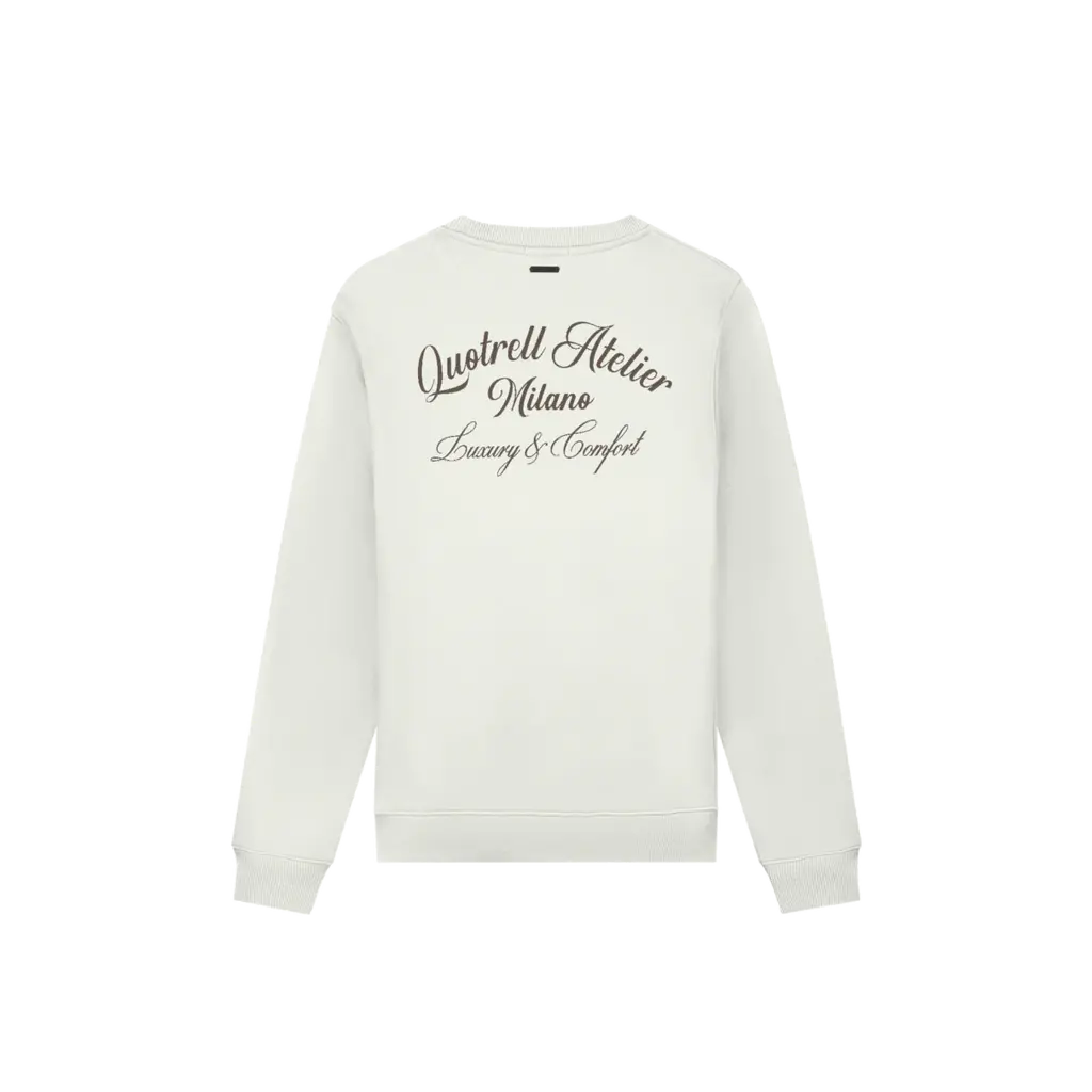 Quotrell Quotrell Atelier Milano Crewneck Off White/Brown
