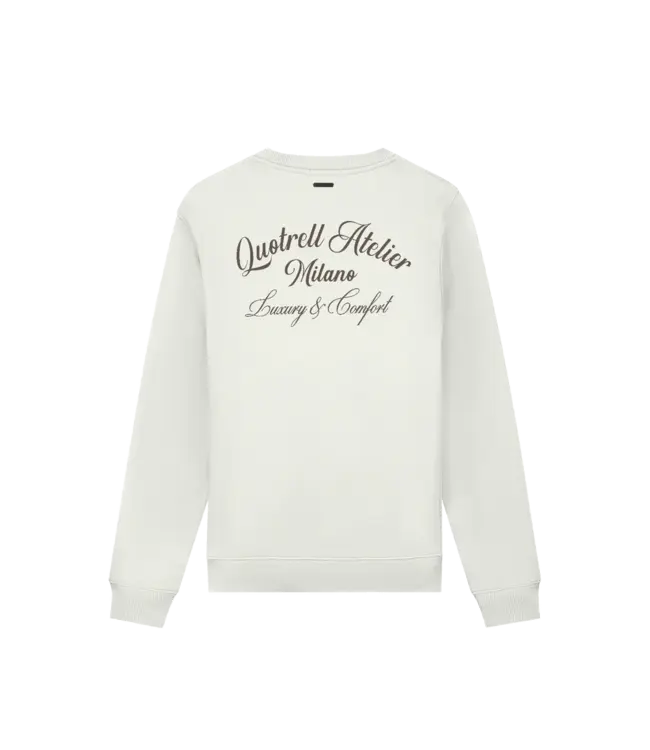 Quotrell Quotrell Atelier Milano Crewneck Off White/Brown