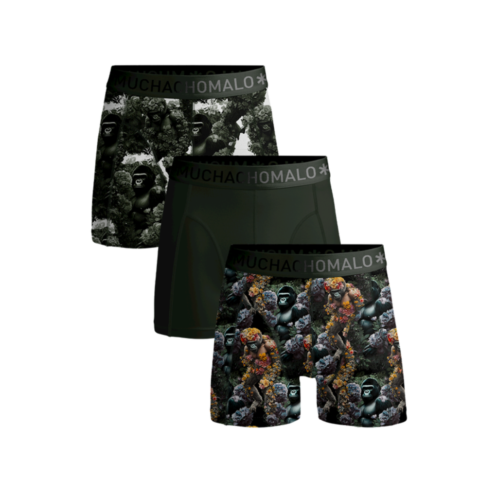 Muchachomalo Muchachomalo U-GORILLA1010-01 Men 3-pack Boxershorts