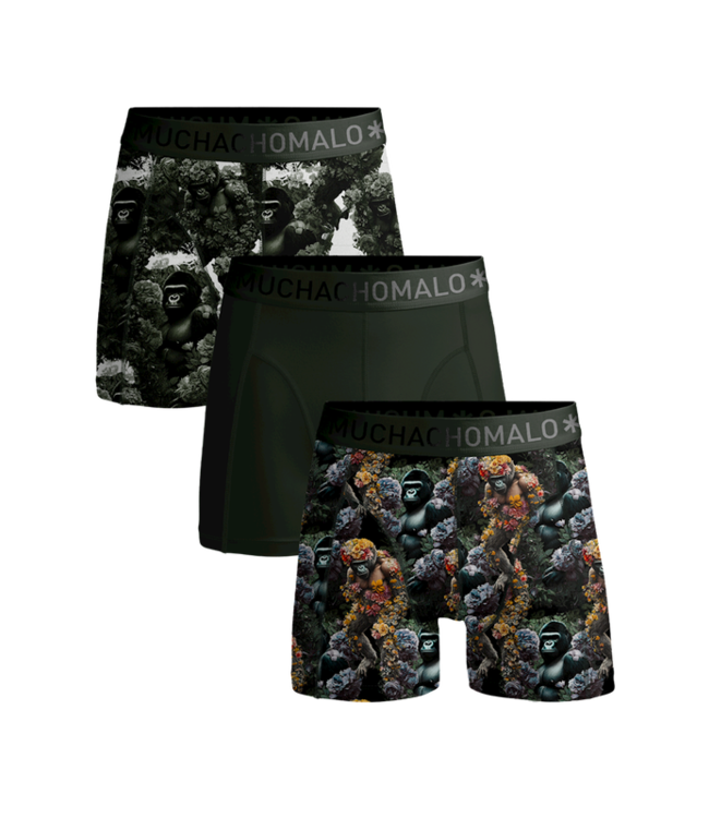 Muchachomalo Muchachomalo U-GORILLA1010-01 Men 3-pack Boxershorts