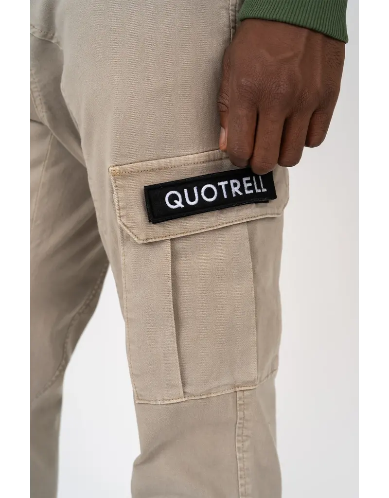 Quotrell Quotrell Brockton Cargo Pants Sand/Black