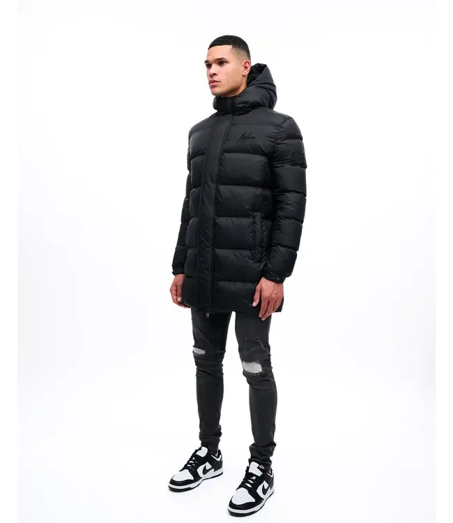 Malelions Malelions Men Long Puffer Jacket Black
