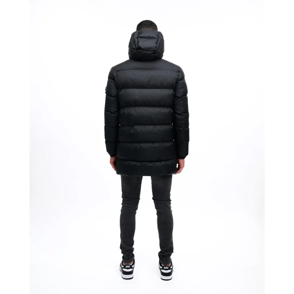 Malelions Malelions Men Long Puffer Jacket Black