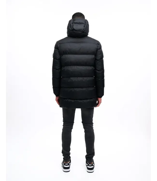 Malelions Malelions Men Long Puffer Jacket Black