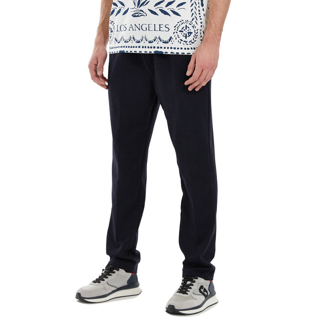 Guess Guess M3BB24 WFO80-F73J Harper Woven Draw Pantalon Navy