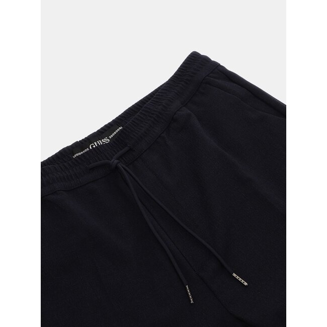 Guess Guess M3BB24 WFO80-F73J Harper Woven Draw Pantalon Navy
