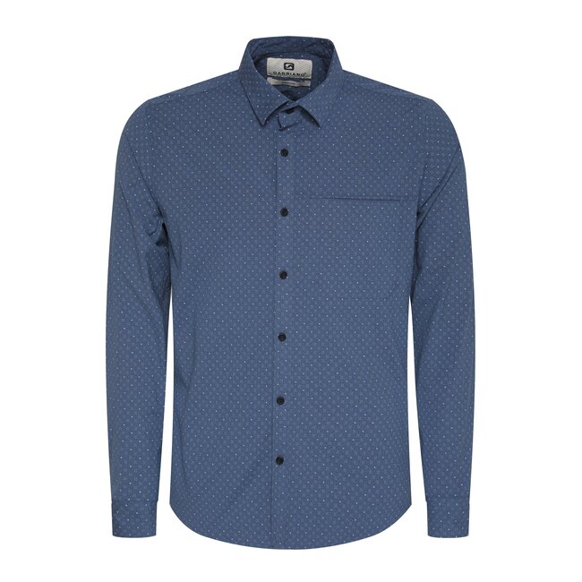 Gabbiano Gabbiano 334225 Overhemd Poplin Printed Indigo/Navy