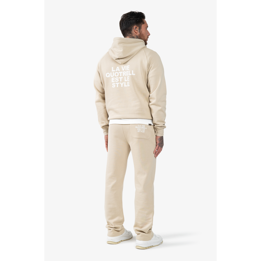 Quotrell Quotrell La Vie Hoodie Oat/Off White