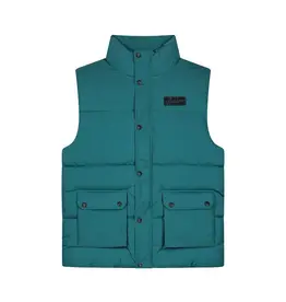 Malelions Malelions Men Crinkle Padded Vest Petrol