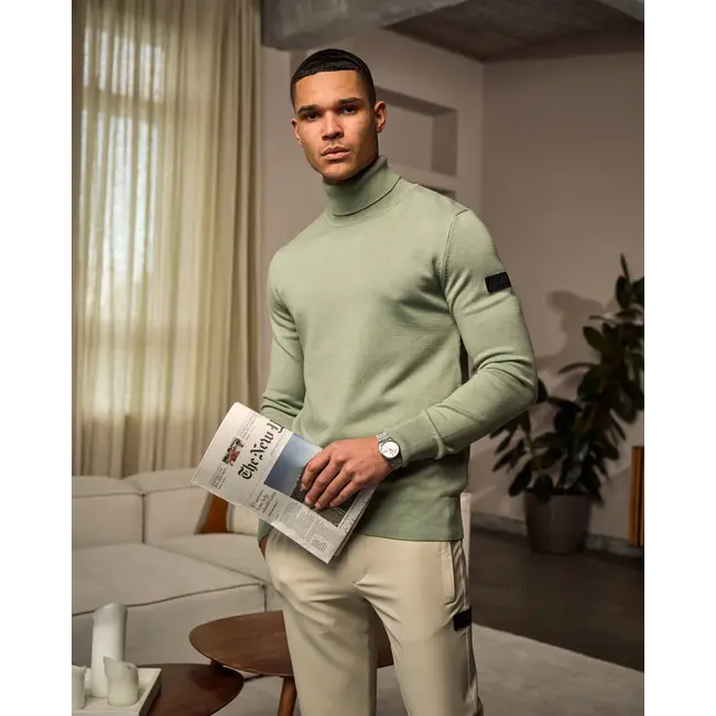 Malelions Malelions Men Knit Turtleneck Dry Sage