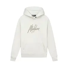 Malelions Malelions Men Striped Signature Hoodie Off-White/Taupe