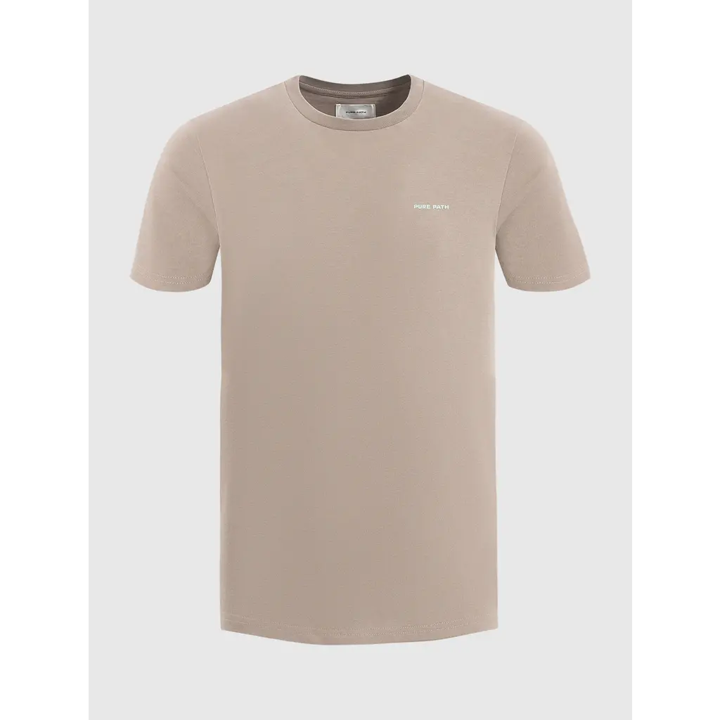 PurePath (by PureWhite) PurePath 24010107 Regular Fit T-Shirt Taupe