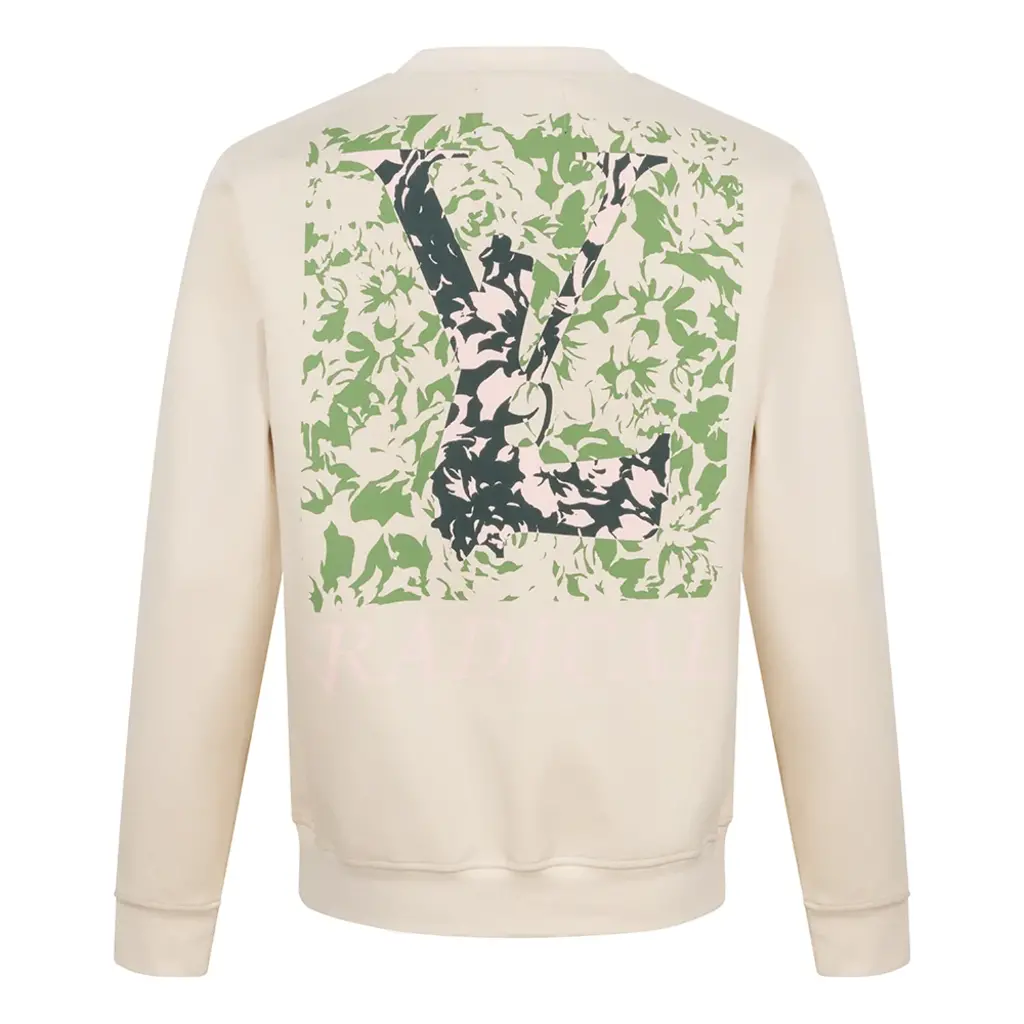 Radical Radical Sweater Crewneck Gun Flower Off White