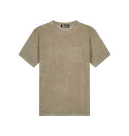 Malelions Malelions Men Signature Towelling T-Shirt Dry Sage