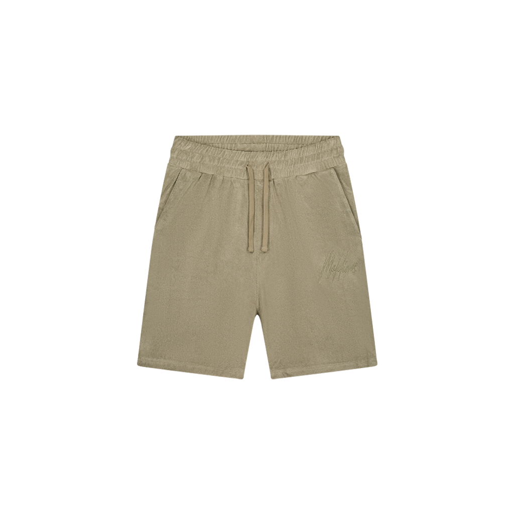 Malelions Malelions Men Signature Towelling Shorts Dry Sage