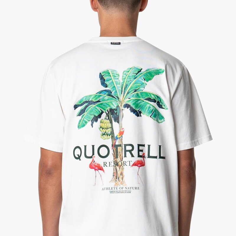 Quotrell Quotrell Resort T-Shirt Off White/Green