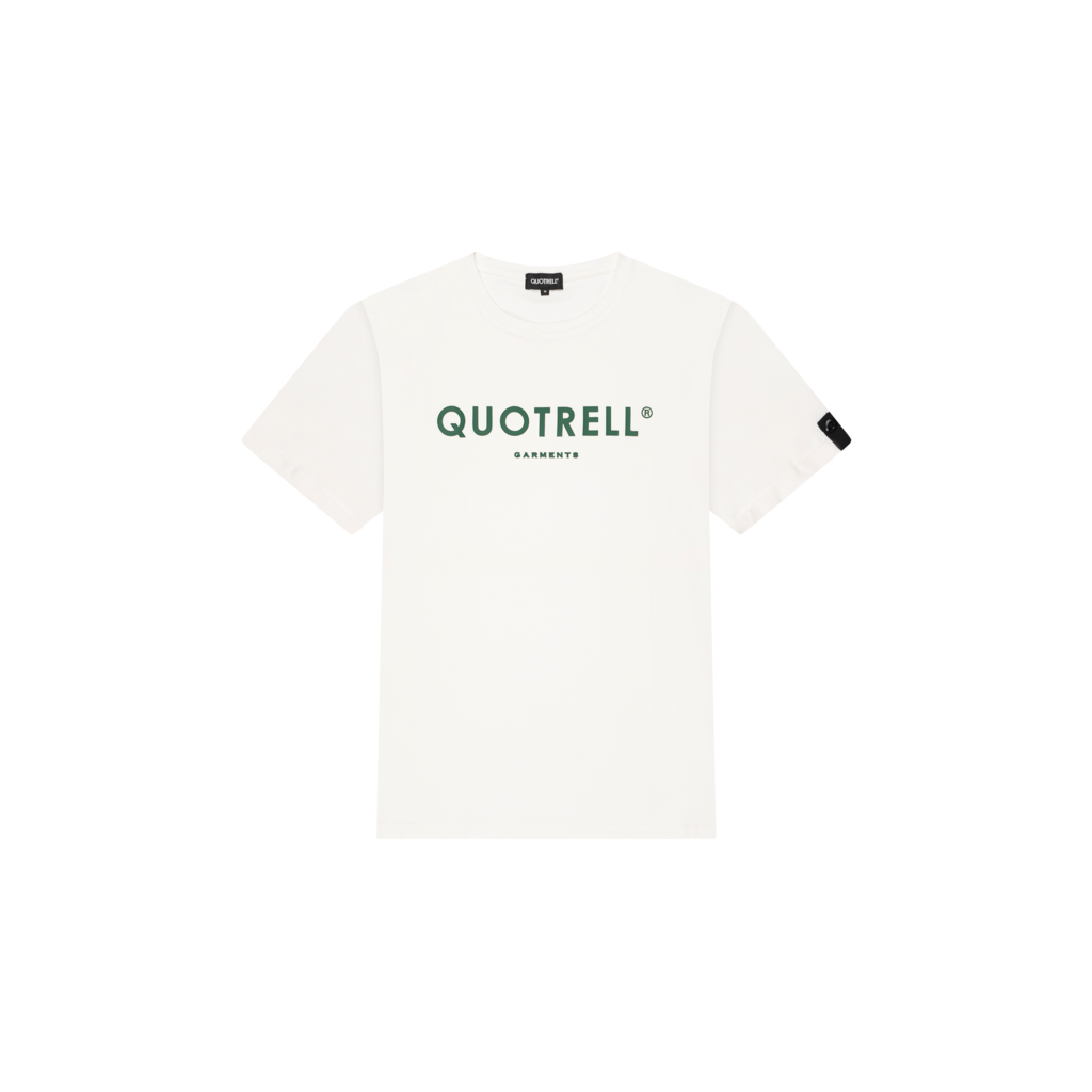 Quotrell Quotrell Basic Garments T-Shirt Off White/Green