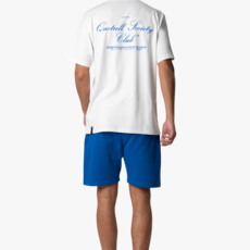 Quotrell Quotrell Society Club T-Shirt White/Cobalt