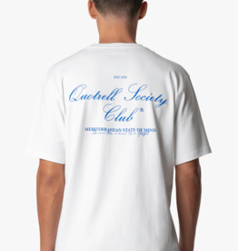 Quotrell Quotrell Society Club T-Shirt White/Cobalt