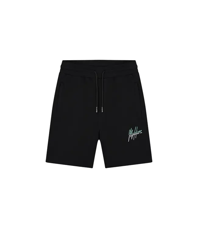 Malelions Malelions Men Split Shorts Black/Turqoise