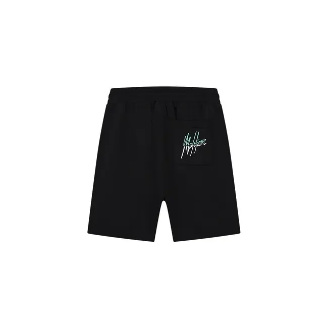 Malelions Malelions Men Split Shorts Black/Turqoise