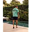 Malelions Malelions Men Split Shorts Black/Turqoise