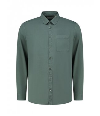PurePath (by PureWhite) PurePath Garment Dye Shirt Faded Green - Regular Fit