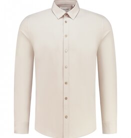 PurePath (by PureWhite) PurePath Essential Jersey Shirt Sand - Slim Fit