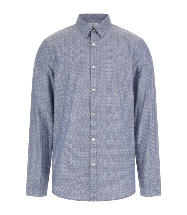 Guess Guess M4YH03WFXX1-FB55 LS SUNSET AOP SHIRT - Slim Fit