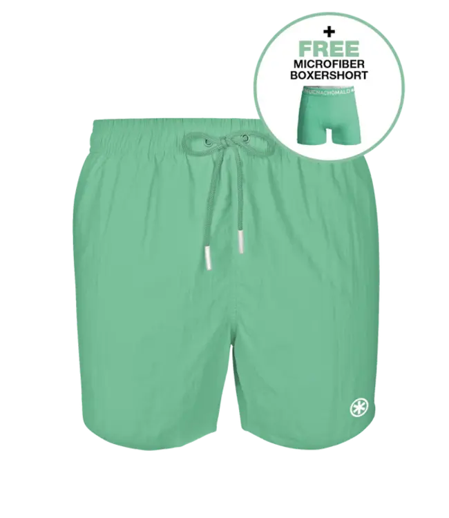 Muchachomalo Muchachomalo Men Swimshort Solid Tealish Green