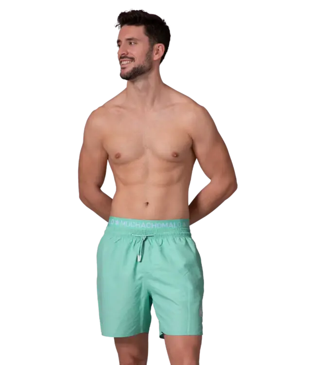 Muchachomalo Muchachomalo Men Swimshort Solid Tealish Green