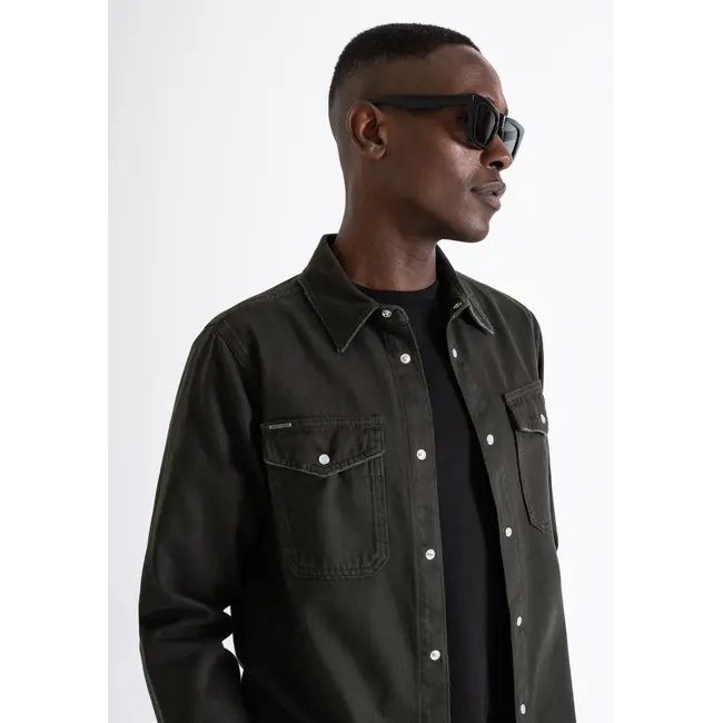 Antony Morato Antony Morato MMSL00725-FA700133 Overshirt Dark Army