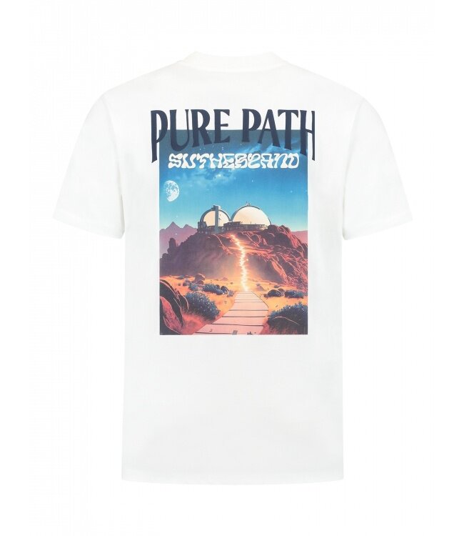 PurePath (by PureWhite) PurePath 24030112 Sutherland Observatory T-shirt Off White