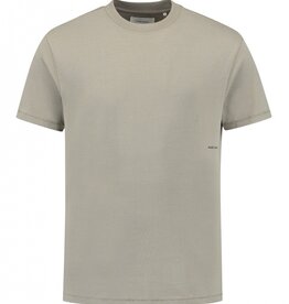 PurePath (by PureWhite) PurePath Organic Sideline Wordmark T-shirt Taupe - Loose Fit