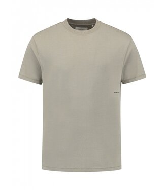 PurePath (by PureWhite) PurePath Organic Sideline Wordmark T-shirt Taupe - Loose Fit