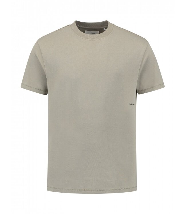 PurePath (by PureWhite) PurePath Organic Sideline Wordmark T-shirt Taupe
