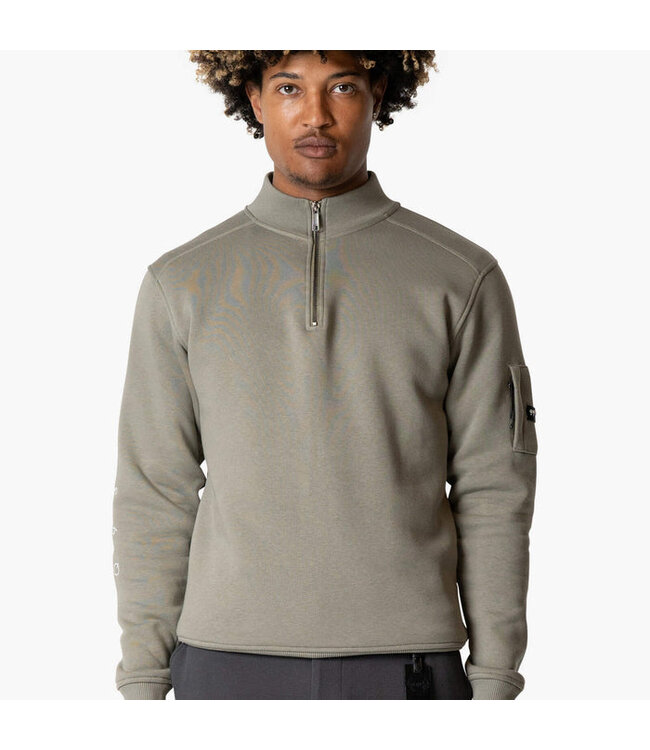 Quotrell Quotrell Defender Halfzip Faded Olive/White
