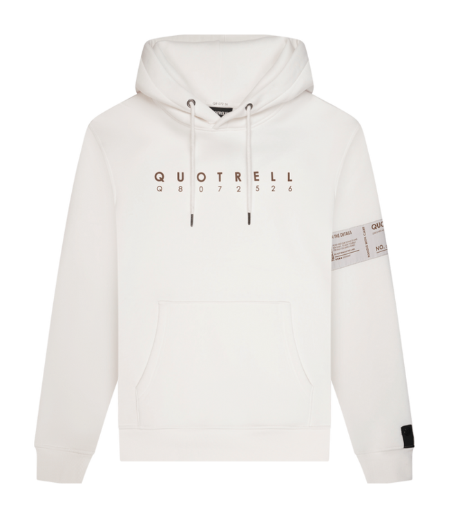 Quotrell Quotrell Omega Hoodie Off White/Brown