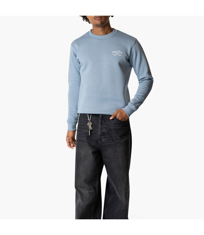 Quotrell Quotrell Atelier Milano Crewneck Muted Blue/White