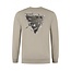 PurePath (by PureWhite) PurePath 24030312 Liquid Metal Logo Sweater Taupe