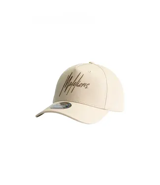 Malelions Malelions Men Striped Signature Cap Beige