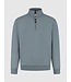 PurePath (by PureWhite) PurePath 24030319 Sideline Wordmark Halfzip Sweater Blue