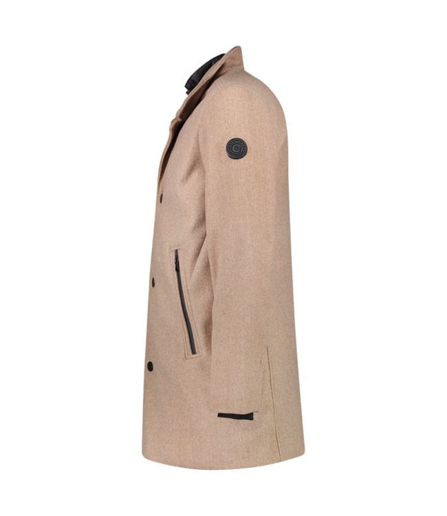 Cars Jeans Cars Jeans Robson Poly-Viscose Winterjas Beige