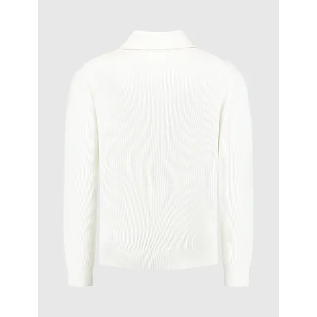 PurePath (by PureWhite) PurePath 24030818 Loose fit Halfzip Knitwear Off White