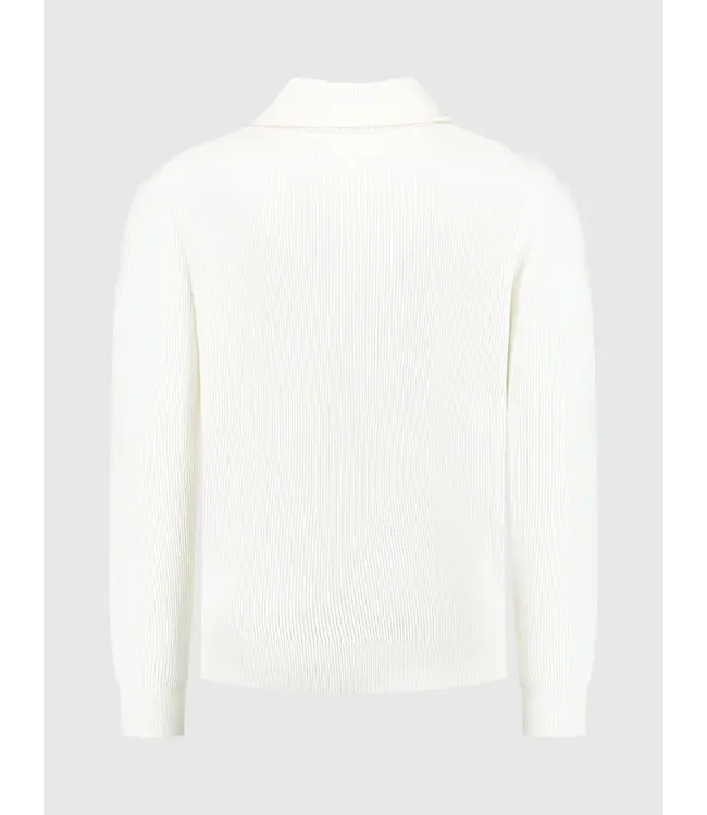 PurePath (by PureWhite) PurePath 24030818 Loose fit Halfzip Knitwear Off White