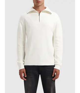 PurePath (by PureWhite) PurePath 24030818 Loose fit Halfzip Knitwear Off White