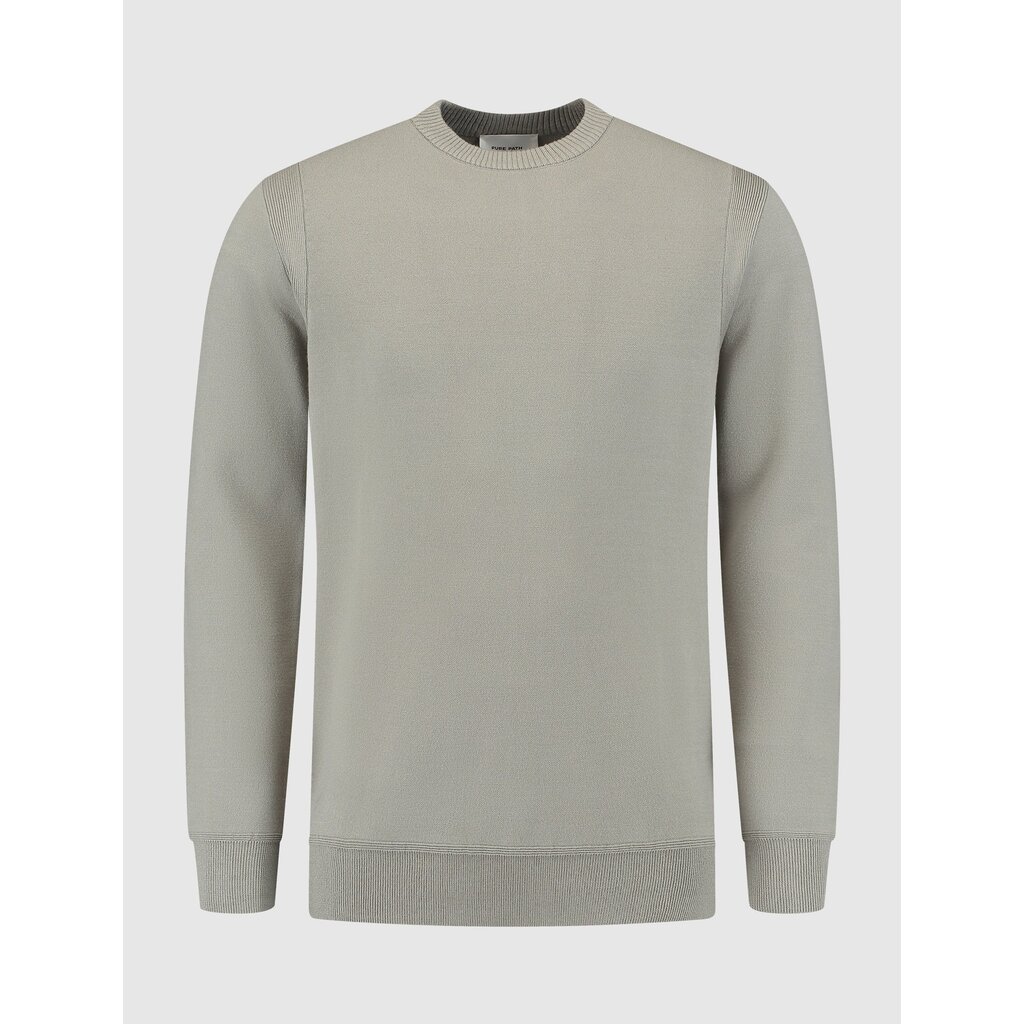 PurePath (by PureWhite) PurePath 24030809 Crewneck Sweater Taupe